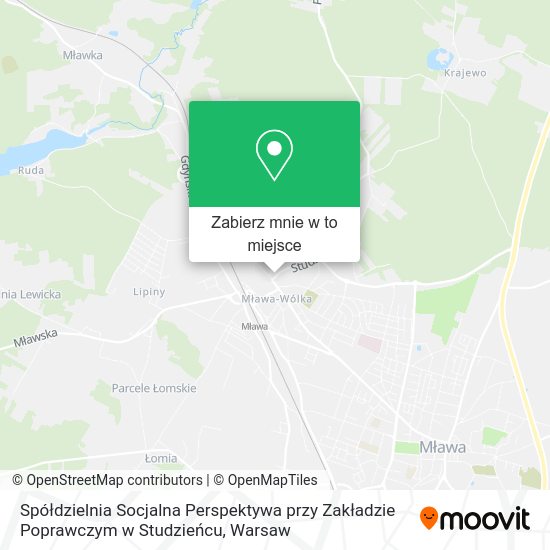 Mapa Spółdzielnia Socjalna Perspektywa przy Zakładzie Poprawczym w Studzieńcu