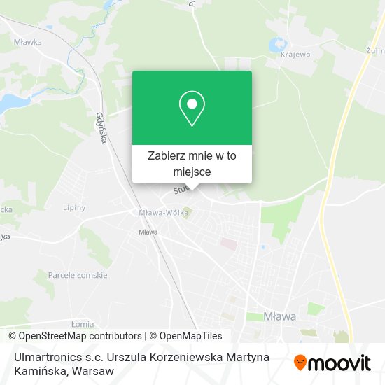 Mapa Ulmartronics s.c. Urszula Korzeniewska Martyna Kamińska