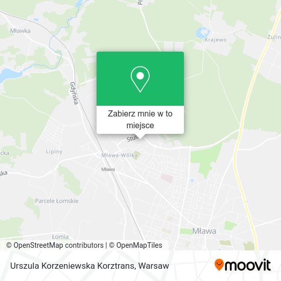 Mapa Urszula Korzeniewska Korztrans