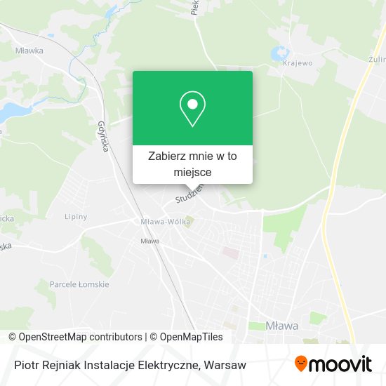 Mapa Piotr Rejniak Instalacje Elektryczne