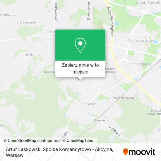 Mapa Artur Laskowski Spółka Komandytowo - Akcyjna