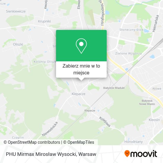 Mapa PHU Mirmax Mirosław Wysocki