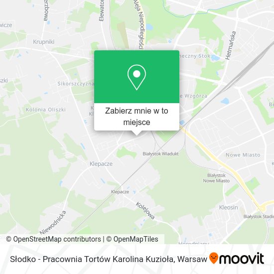 Mapa Słodko - Pracownia Tortów Karolina Kuzioła