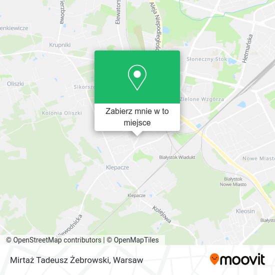 Mapa Mirtaż Tadeusz Żebrowski