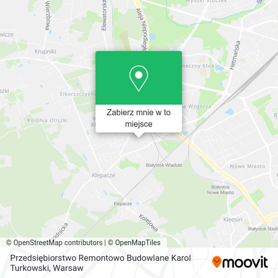 Mapa Przedsiębiorstwo Remontowo Budowlane Karol Turkowski