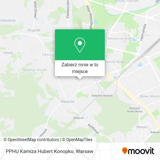 Mapa PPHU Kamiza Hubert Konopko