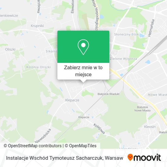 Mapa Instalacje Wschód Tymoteusz Sacharczuk