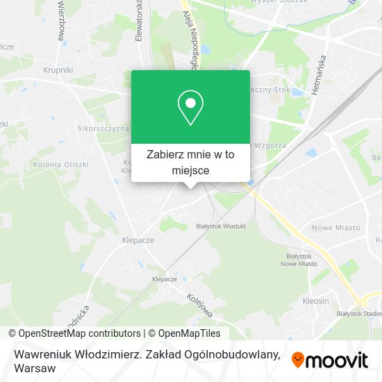 Mapa Wawreniuk Włodzimierz. Zakład Ogólnobudowlany