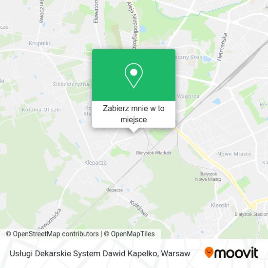 Mapa Usługi Dekarskie System Dawid Kapelko