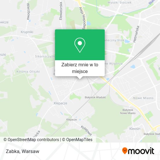 Mapa Zabka