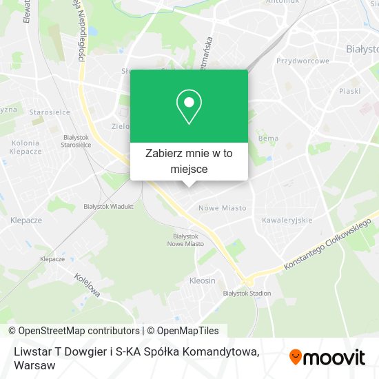 Mapa Liwstar T Dowgier i S-KA Spółka Komandytowa