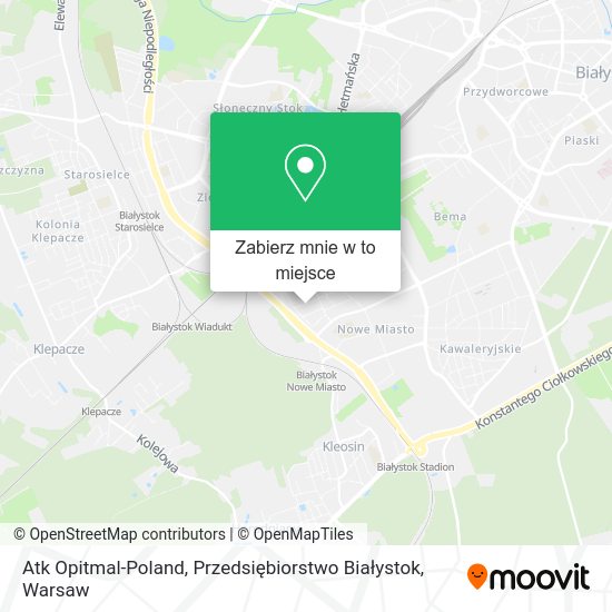 Mapa Atk Opitmal-Poland, Przedsiębiorstwo Białystok