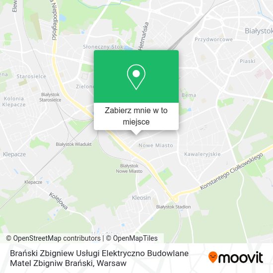 Mapa Brański Zbigniew Usługi Elektryczno Budowlane Matel Zbigniw Brański