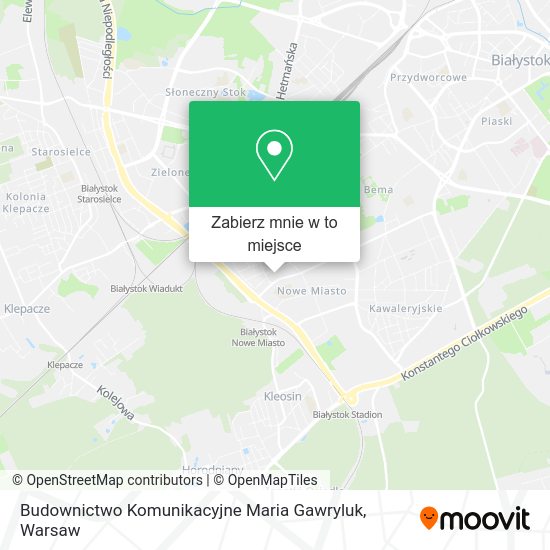 Mapa Budownictwo Komunikacyjne Maria Gawryluk