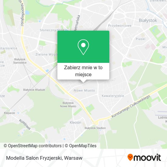 Mapa Modella Salon Fryzjerski