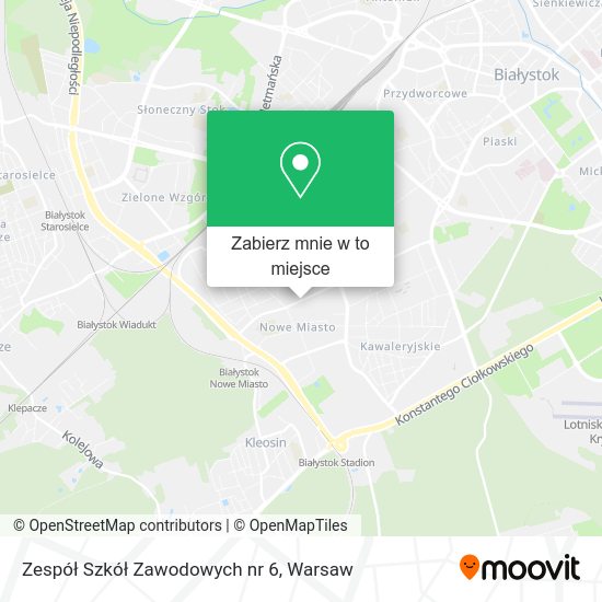 Mapa Zespół Szkół Zawodowych nr 6