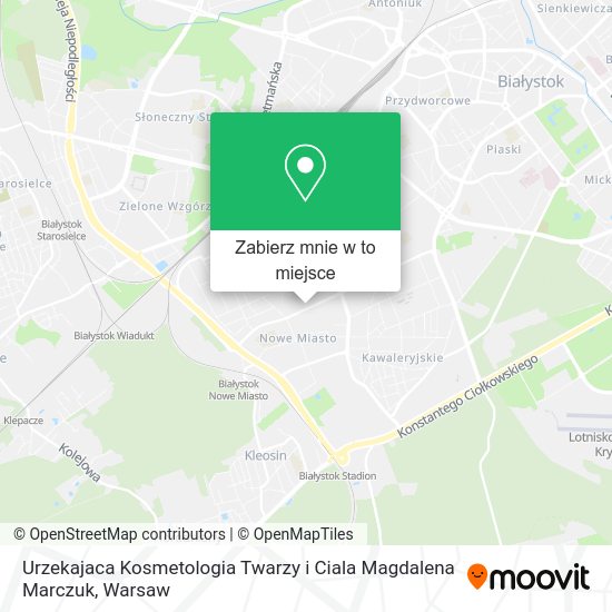 Mapa Urzekajaca Kosmetologia Twarzy i Ciala Magdalena Marczuk