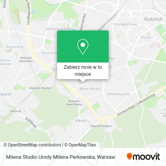 Mapa Milena Studio Urody Milena Perkowska