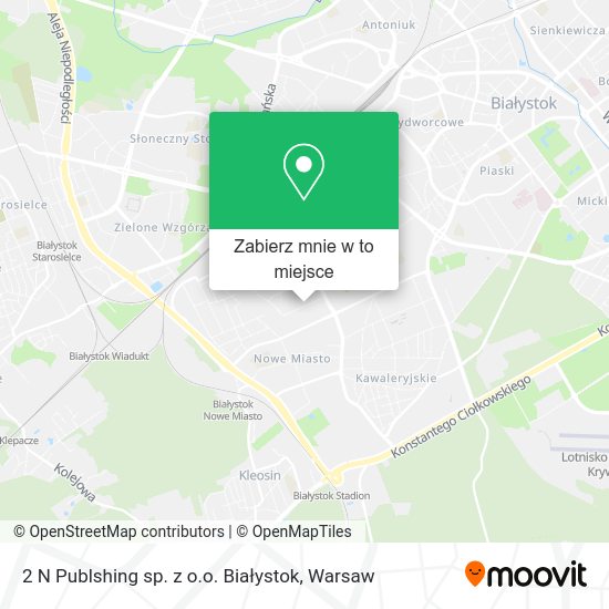 Mapa 2 N Publshing sp. z o.o. Białystok