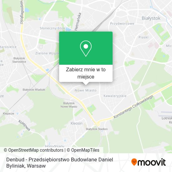 Mapa Denbud - Przedsiębiorstwo Budowlane Daniel Byliniak