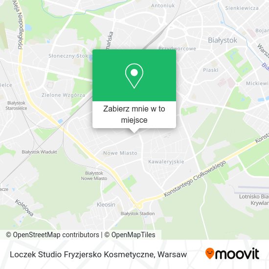 Mapa Loczek Studio Fryzjersko Kosmetyczne