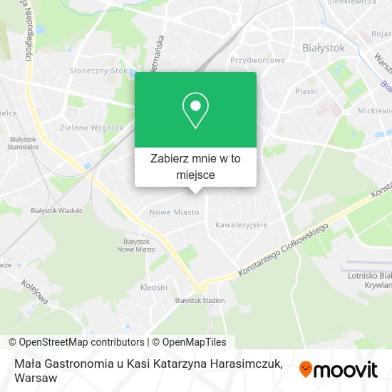 Mapa Mała Gastronomia u Kasi Katarzyna Harasimczuk