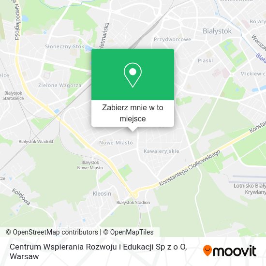 Mapa Centrum Wspierania Rozwoju i Edukacji Sp z o O