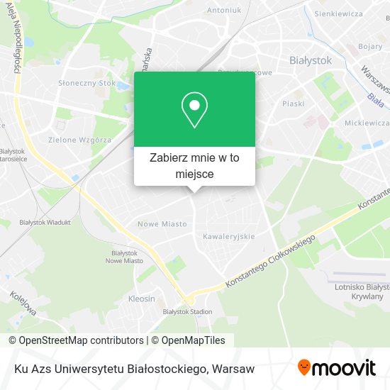 Mapa Ku Azs Uniwersytetu Białostockiego