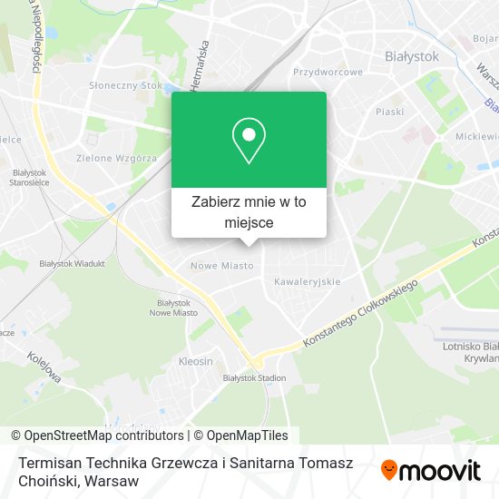 Mapa Termisan Technika Grzewcza i Sanitarna Tomasz Choiński