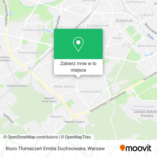 Mapa Biuro Tłumaczeń Emilia Duchnowska