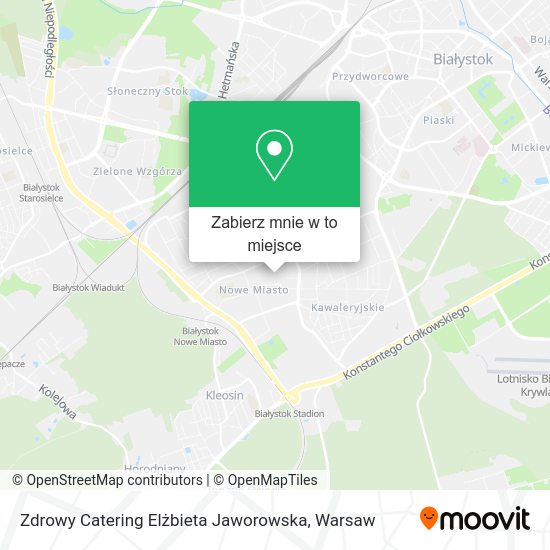 Mapa Zdrowy Catering Elżbieta Jaworowska