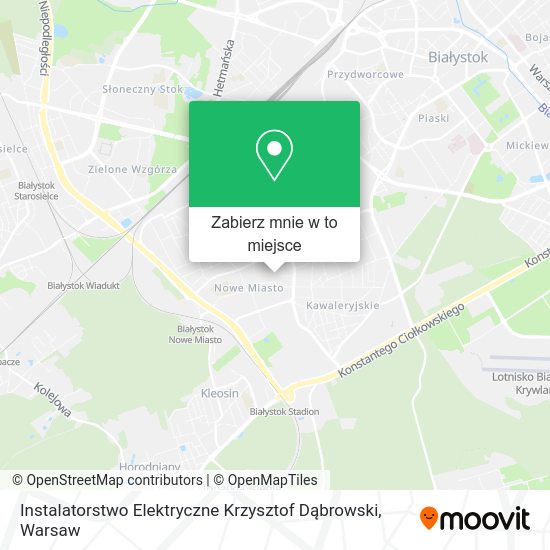 Mapa Instalatorstwo Elektryczne Krzysztof Dąbrowski