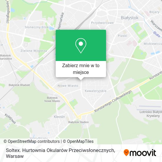 Mapa Soltex. Hurtownia Okularów Przeciwsłonecznych