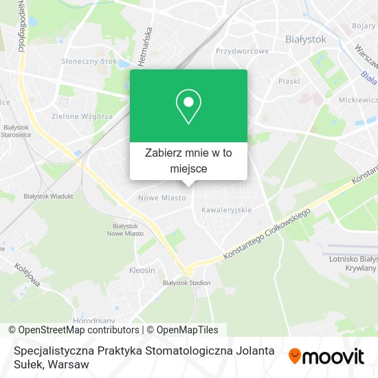 Mapa Specjalistyczna Praktyka Stomatologiczna Jolanta Sułek