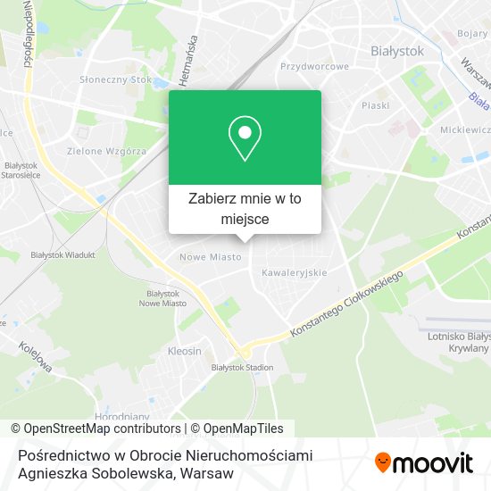 Mapa Pośrednictwo w Obrocie Nieruchomościami Agnieszka Sobolewska