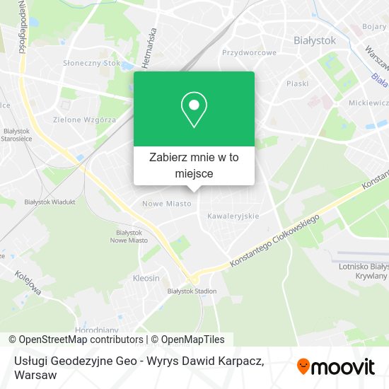 Mapa Usługi Geodezyjne Geo - Wyrys Dawid Karpacz