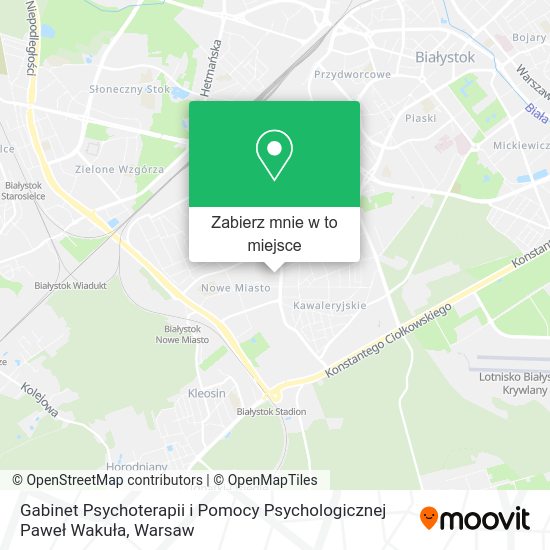 Mapa Gabinet Psychoterapii i Pomocy Psychologicznej Paweł Wakuła