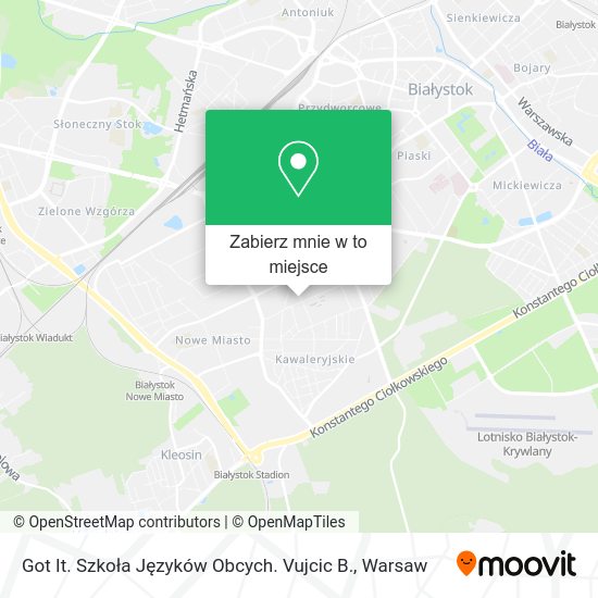 Mapa Got It. Szkoła Języków Obcych. Vujcic B.