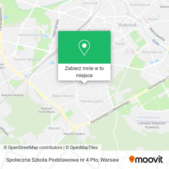 Mapa Społeczna Szkoła Podstawowa nr 4 Pto