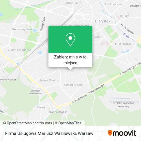 Mapa Firma Usługowa Mariusz Wasilewski