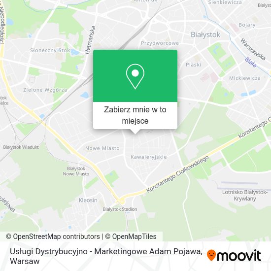 Mapa Usługi Dystrybucyjno - Marketingowe Adam Pojawa