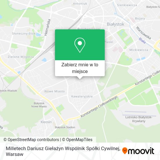 Mapa Milletech Dariusz Giełażyn Wspólnik Spółki Cywilnej