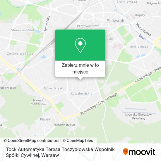 Mapa Tock Automatyka Teresa Toczydłowska Wspólnik Spółki Cywilnej