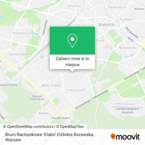 Mapa Biuro Rachunkowe 'Elabo' Elżbieta Borawska