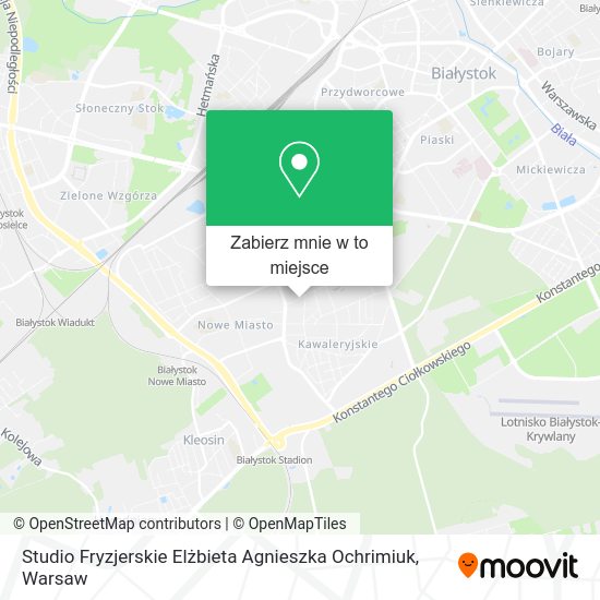 Mapa Studio Fryzjerskie Elżbieta Agnieszka Ochrimiuk