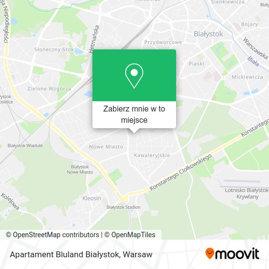 Mapa Apartament Bluland Białystok