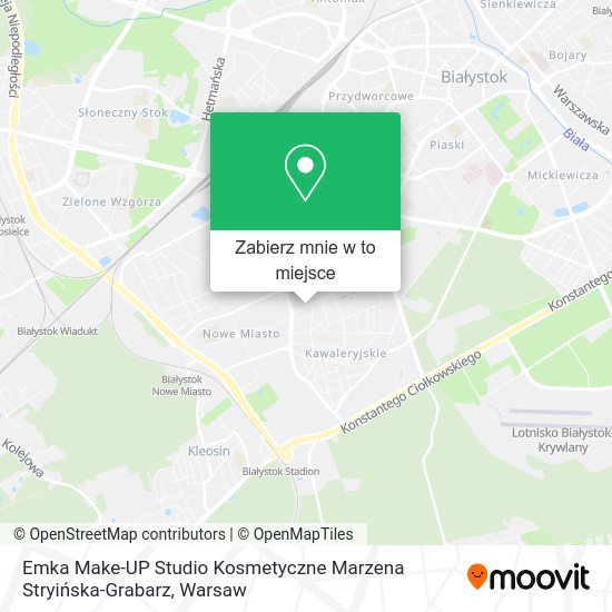 Mapa Emka Make-UP Studio Kosmetyczne Marzena Stryińska-Grabarz