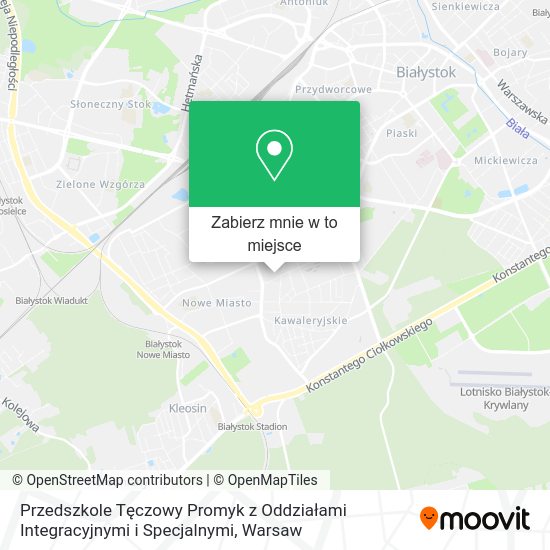 Mapa Przedszkole Tęczowy Promyk z Oddziałami Integracyjnymi i Specjalnymi