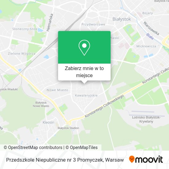 Mapa Przedszkole Niepubliczne nr 3 Promyczek