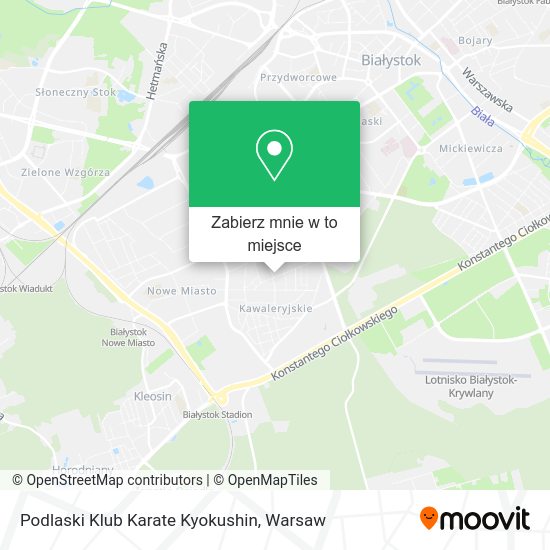 Mapa Podlaski Klub Karate Kyokushin